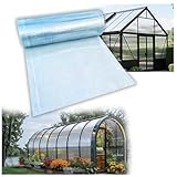Gewächshausplatten aus Polycarbonat, transparente Doppelwand-Dachplatten für Sonnenraum, Balkon, Pergola, regenfeste Glasfaserlösung, 1,5 x 20 m