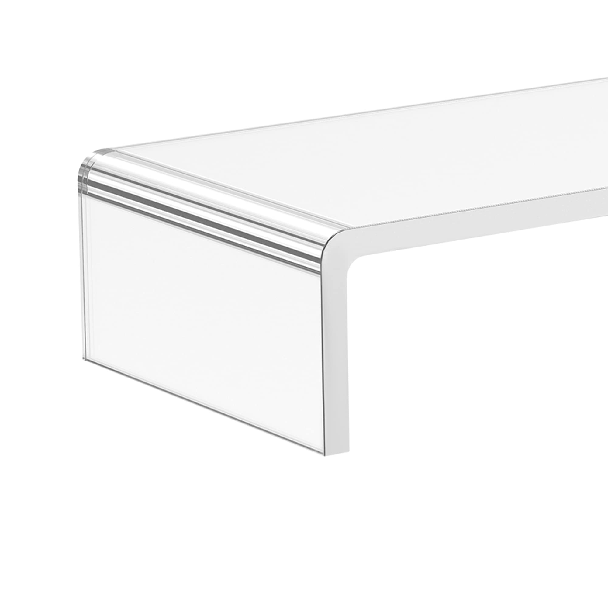 HOMCOM Supporto per Monitor in Acrilico, 53 x 19 x 9 cm, Trasparente | In Acrilico