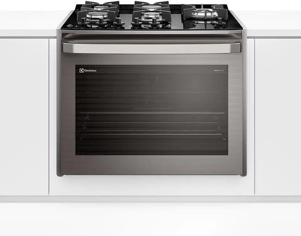 Fogão de Embutir Electrolux de 05 Bocas Experience com Mesa Vidro e Grill Cinza - FE5EG