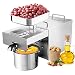 Produktbild IDABAY Elektrische Ölpresse Maschine, Heiß-und Kaltölpresse Edelstahl 304, CoCo- und Olivenöl Ölmühle Maschine, für Nuss Sesam,720W