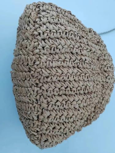 Rhinestone Straw Beach Bag Women Cute Shoulder Tote Bag Crossbody Purse Travel Beach Bag Summer Top-handle Hobo Bags 20254