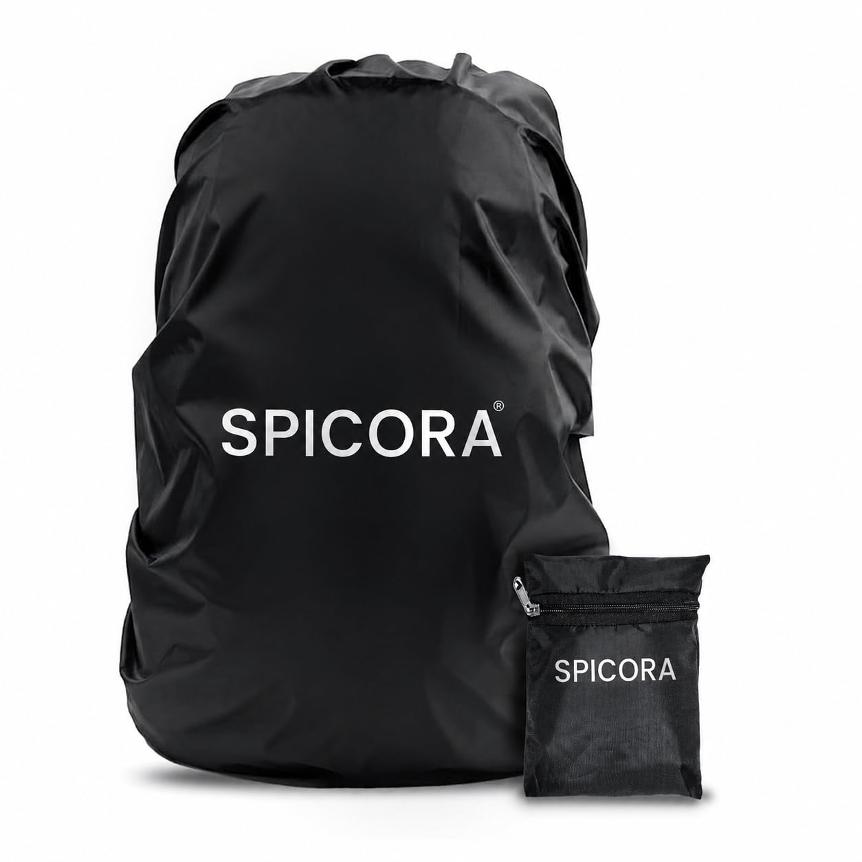 SPICORA Waterproof Backpack Rain Cover,Dust & Rain Cover for Standard Backpack, 30L-35L, Black | with Pouch, Water Resistance, Dustproof, Elastic Adjustable, for School, College, Office-picture-26