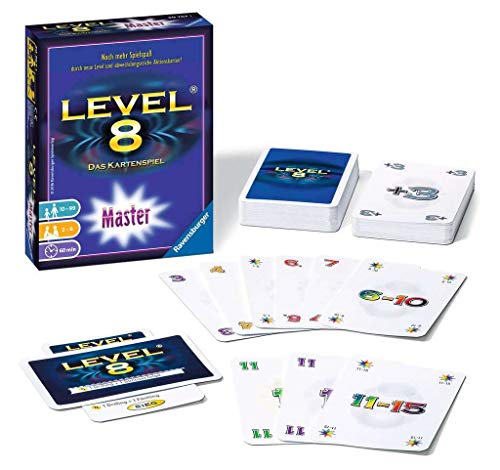 Ravensburger 20767 - Level 8 Master, Kartenspiel ab 10 Jahren, Gesellschaftsspiel für 2-6 Spieler, Familienspiel, Zahlenfolge, Master Version – Bild 3