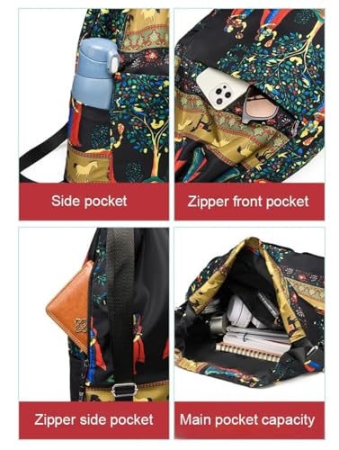 Drawstring Foldable Large Capacity Dry-wet Separation Travel Sports Backpack,Waterproof Lightweight Drawstring Gym Bag (2Pcs-d)4