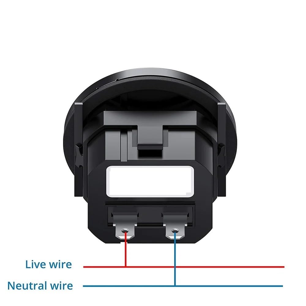 Mechaniczny okrągły licznik godzin AC/DC 6 V-80 V kwarcowy 2 Cal licznik godzin pasuje do łodzi Auto ATV skuter śnieżny kosiarka czujnik położenia sprzęgła