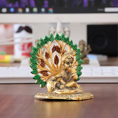 Image of KridayKraft Elegant Matki Krishna Murti - Divine Matki Krishna Idol for Home & Office Decor, Intricately Designed Pooja Statue & Spiritual Showpiece for Living Room, Bedroom, Temple (Golden)