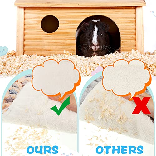 Yulejo 6 Pieces Guinea Pig Bed Plush Hamster Mat Bunny Bed Small Animal Sleeping Bedding Pads With Cleaning Dustpan Brush For Chinchilla Squirrel Hedgehog Small Animals (Cute Color, Star) #TOP4