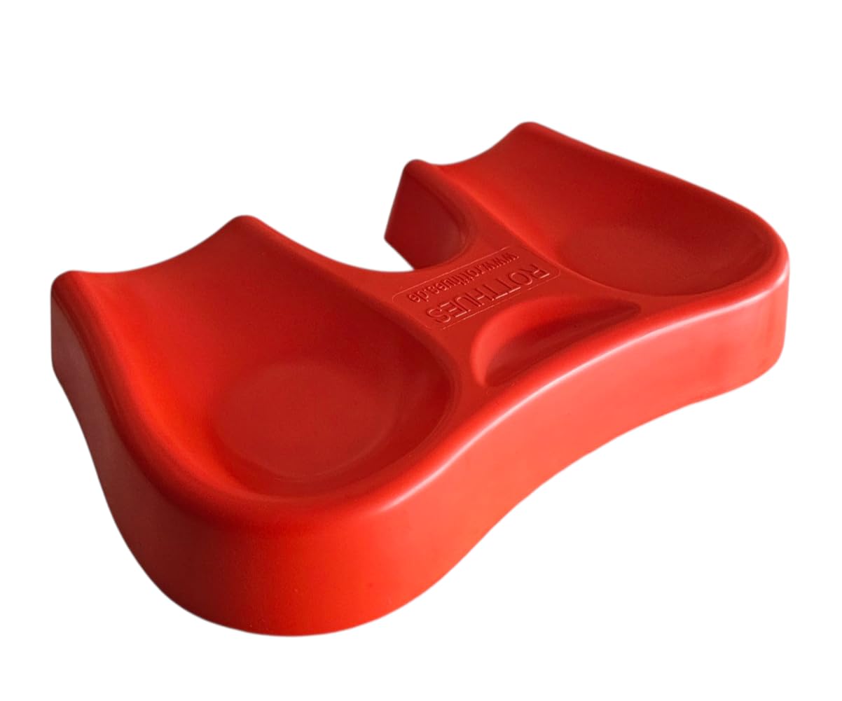 Kniekissen Ergonomisches Kniepolster Extra Dick, Knieschutz für Fliesenleger, Garten Arbeit, Bau, Handwerker, Bodenleger, Straßenfertiger, Werkstatt, 230 x 370 x 50 mm, Farbe Rot