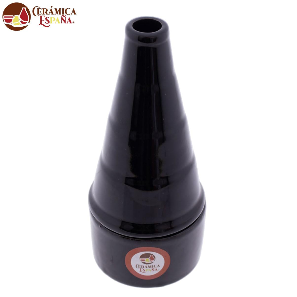 CERÁMICA ESPAÑA® | Incenso a camino nero | Incensieri religiosi | Incensieri in argilla | Incenso Pasqua | Bruciatore profumo, 8 x 8 x 18 cm