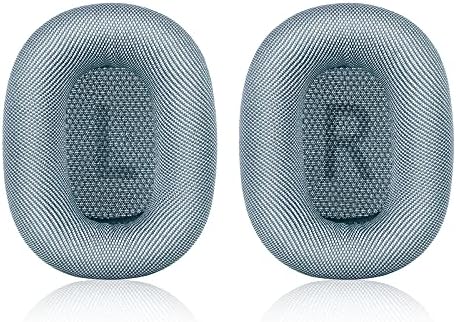 Jecobb Replacement Earpads for Apple AirPods Max Headphones with Mesh Fabric & Memory Foam Ear Cushions (Sky Blue)