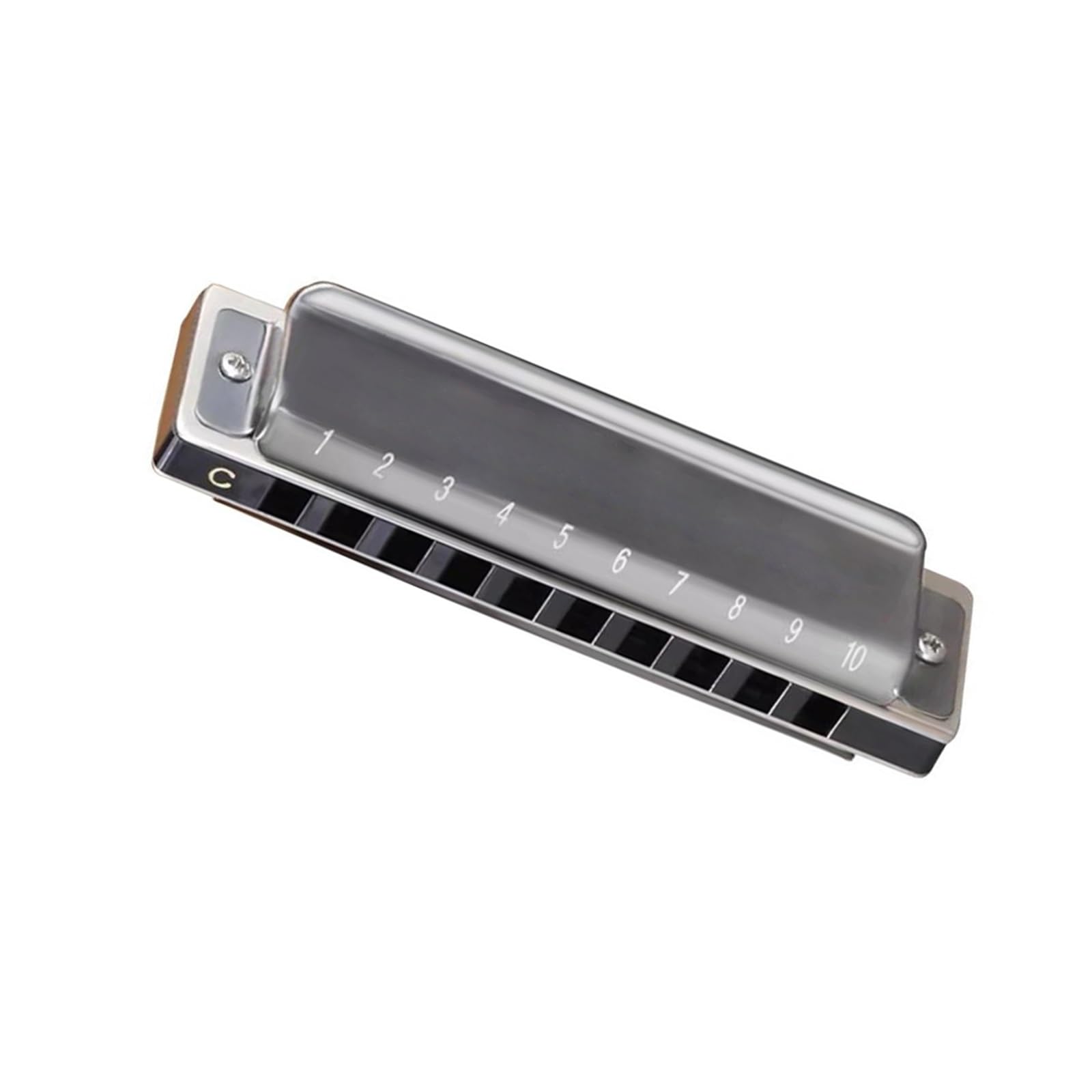 Mundharmonikas für Erwachsene Die polyphone Mundharmonika in C Tonart ist für Anfänger geeignet(Silver)