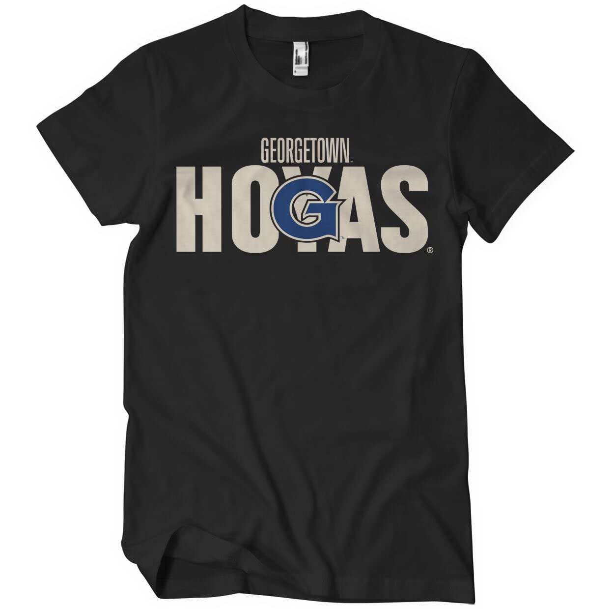 Georgetown UniversityOfficially Licensed Georgetown Hoyas Big & Tall Mens T-Shirt (Black), XXXX-Large