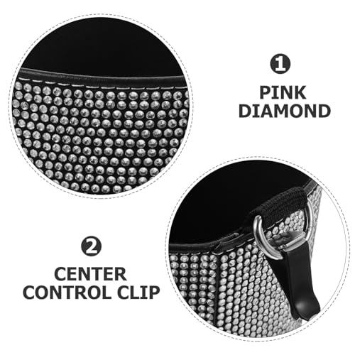 Poubelle de voiture avec strass, rangement compact de dechets pour ventilation