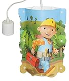 alles-meine.de GmbH Deckenlampe Bob der Baumeister Hängelampe für Kinder Kinderzimmer Kinderlampe Leuchte Jungen Mixi