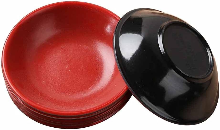 6Pcs Kitchen Food Sauce Dishes Break Resistant Mustard Dipping Bowls Small Dish Seasoning Soy Tableware for Homes