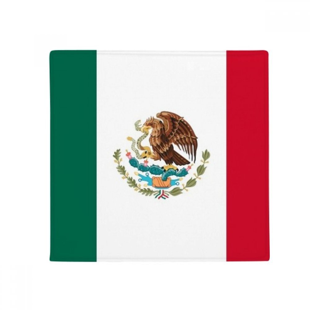 Tapis pour animal Mexique drapeau national 80x80cm antidérapant multicolore