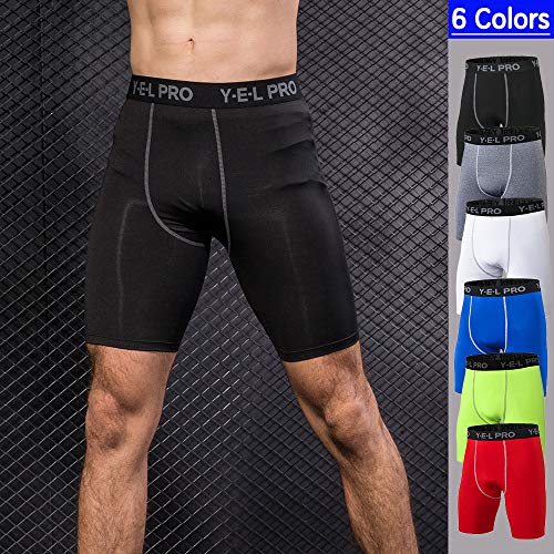 Ajcoflt Homens Sports Shorts Quick Dry Stretchable Bodycon Running Gym Training Calças de exercício