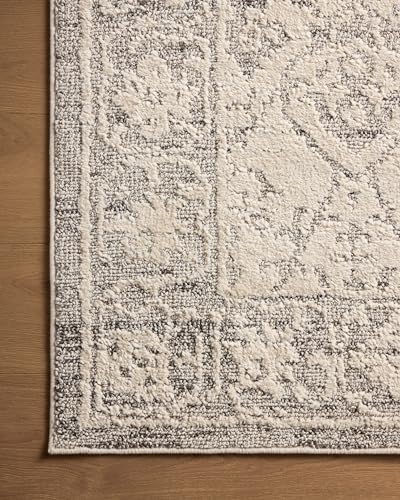 Image of Loloi Magnolia Home Gigi Ivory /Stone 5'-3 inch x 7'-6 inch Area Rug