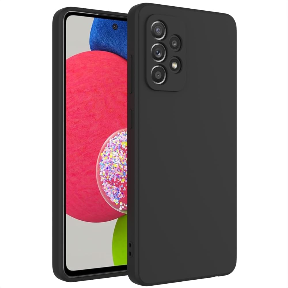 for Samsung Galaxy A72 Case Black, Scratch Resistant with Soft Touch, Slim Thin Phone Cover for Samsung Galaxy A72