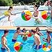 [ 22''+17''+14'' ] 12 Pack Rainbow Beach Balls Bulk, Inflatable Swimming Pool Toys Beach Ball for Kids Birthday Party Favors Outdoor Summer Games Hawaiian Tropical Luau Themed Pool Party Decorations