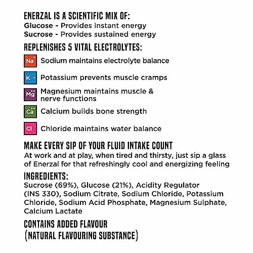 Image of Enerzal Energy Drink Powder 1KG (Lemon, Pack of 1)