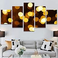 SIGNWIN 5 Panel Canvas Wall Art Organic Arrangement Modern Artwork for Home Decorations Ready to Hang - 60