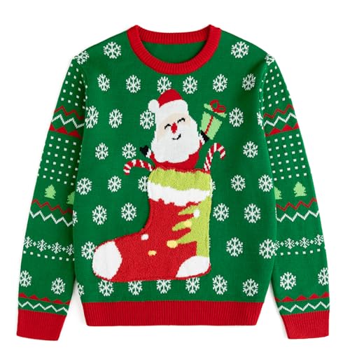 Image of Simplee kids Family Matching Christmas Sweaters, Ugly Pullover, 2T-2XL