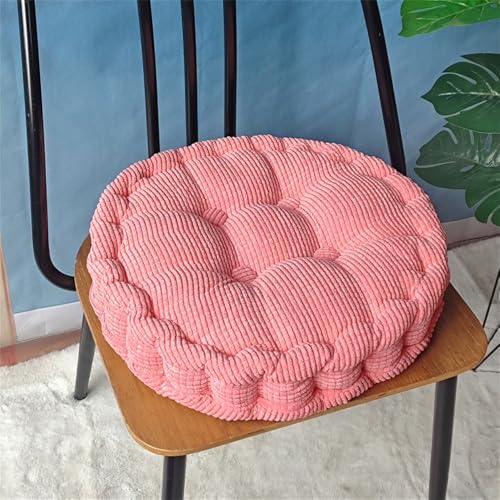 Morbuy Jacquard Rond Coussins de Jardin, Couleur Unie Coussin Exterieur, Lin Epais Coussin Chaise...
