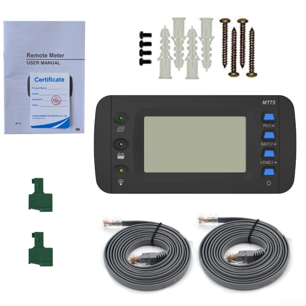 Écran LCD 4,7" MT75 pour onduleur et régulateur solaire avec double port RJ45