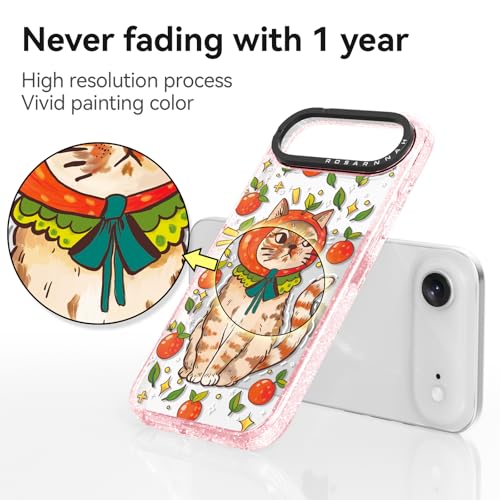 Coque iPhone Air durable et résistante aux chocs motif chat rose - 6