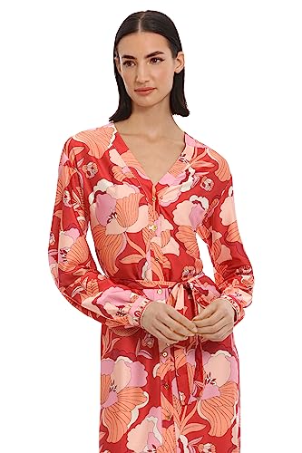 Image of Donna Morgan Women's Women's Dresses Long Sleeve V-Neck Shirt Dress Career Office Workwear Desk to Dinner Event Guest of