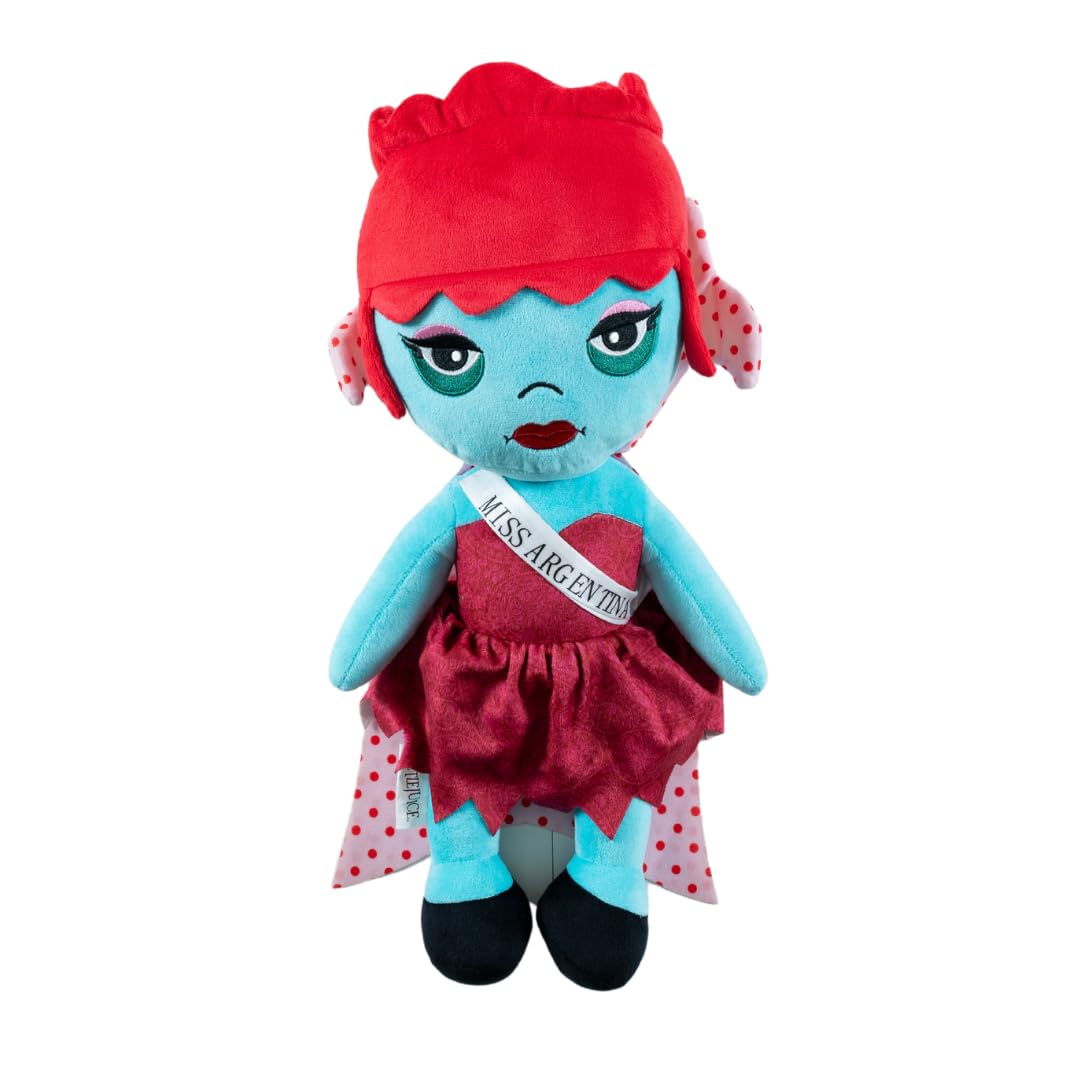 FrancoCollectibles Beetlejuice Miss Argentina Bedding Super Soft Plush Decorative Throw Pillow, (Officially Licensed Product)