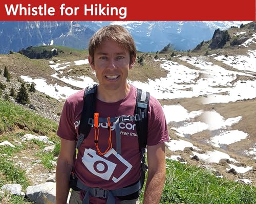 Emergency Whistle, 120db Safety Whistle Survival Shrill Loud for Camping Hiking Hunting Boating Fishing Life Vest Jacket Rescue Signaling Kids Lifeguard 5 Pack - Image 6