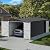 Sunjoy Outdoor Storage Shed 10 x 20 ft. Carport, Patio Metal Utility Large Storage Shed Garage with 2 Doors and 4 Vents, for Car, Truck, Bike, Garbage Can, Tool, Lawnmower, Dark Grey
