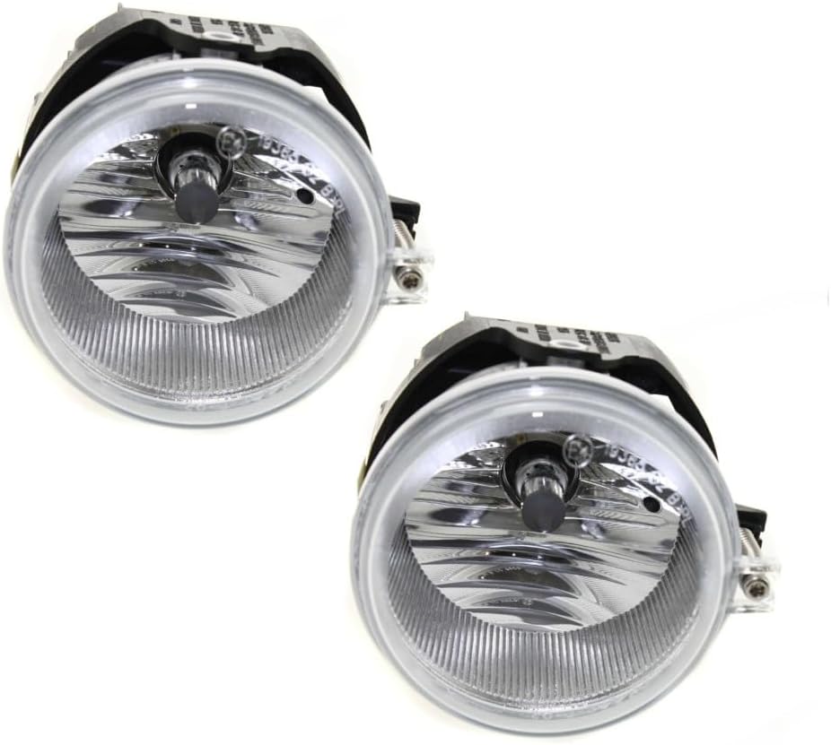 KarParts360 For Chrysler Sebring 2007 2008 2009 Fog Light Assembly Driver And Passenger Side | Pair | Front | CAPA | Replacement For CH2592137, CH2592137C | 04805857AB, 4805857AA