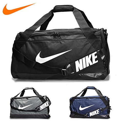NIKE Brasilia Training Duffel Bag, Midnight Navy/Black/White