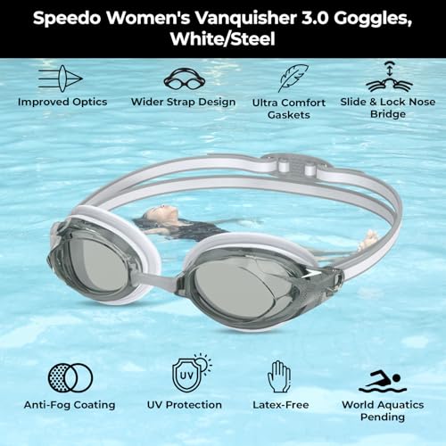 Image of Speedo Women's Swim Goggles Mirrored Vanquisher 2.0