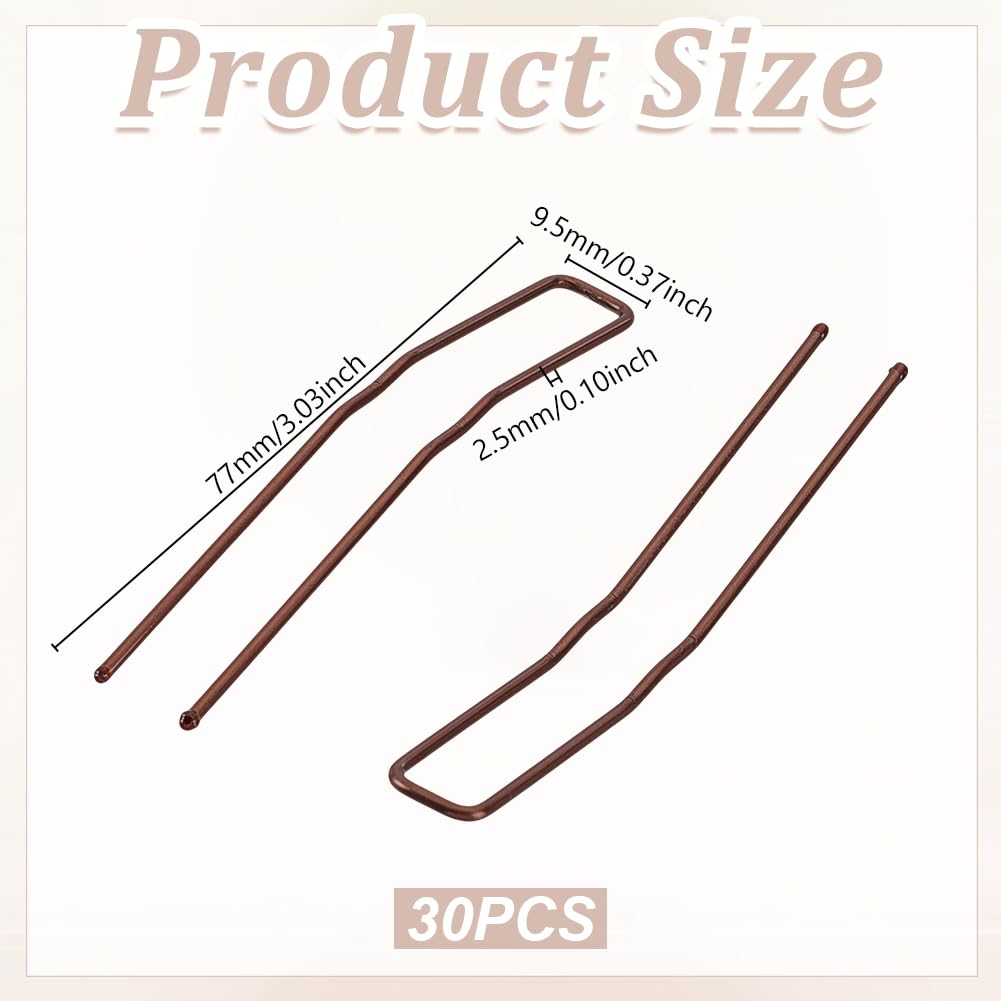 AHANDMAKER 30 Pcs U Shaped Hair Pins - Image 2