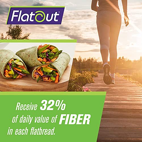 Flatout Flatbread, Carbdown Light Spinach Wraps, Perfect For Use As Sandwich Bread, Pizza Crust, Tortillas, Wraps And More, 8 Flatbreads, 8 Pack #TOP5