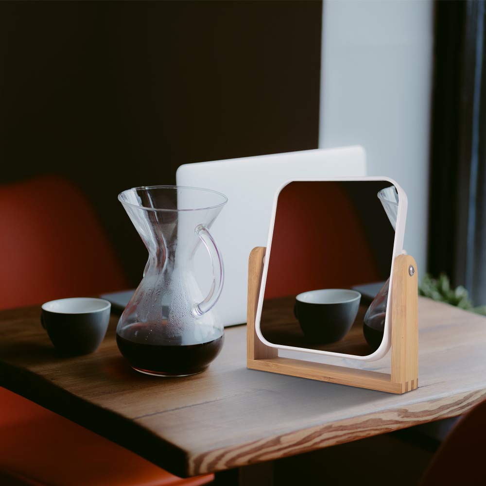 XFLYP Miroir De Table Portable Rotatif à 360° Pour Bureau, Salle