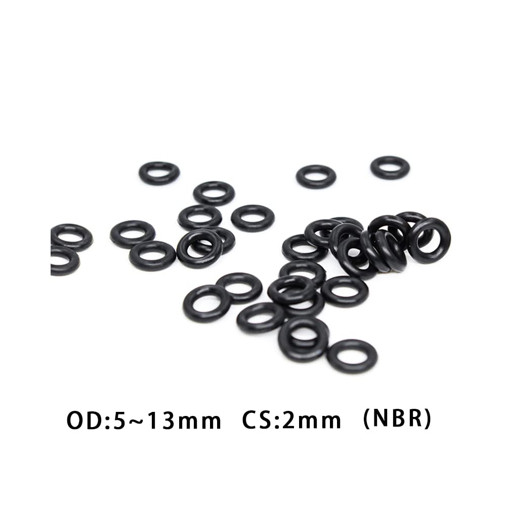 50 Pezzi O-Ring In Gomma Nera NBR 8x4x2mm - Guarnizioni Per Tenuta Stagna - Foto 8