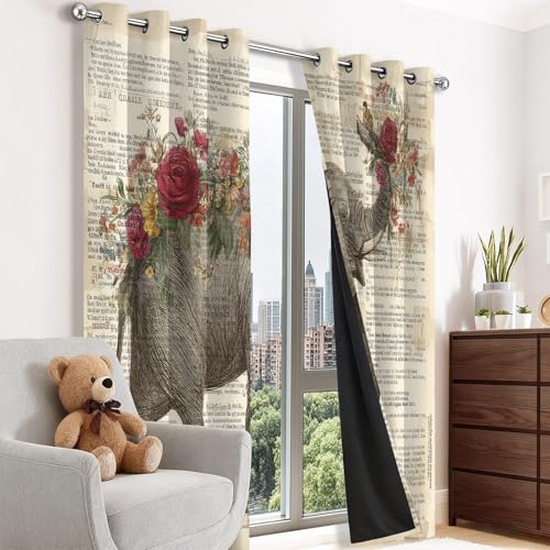 Rideaux isolants thermiques et phoniques style rétro chic