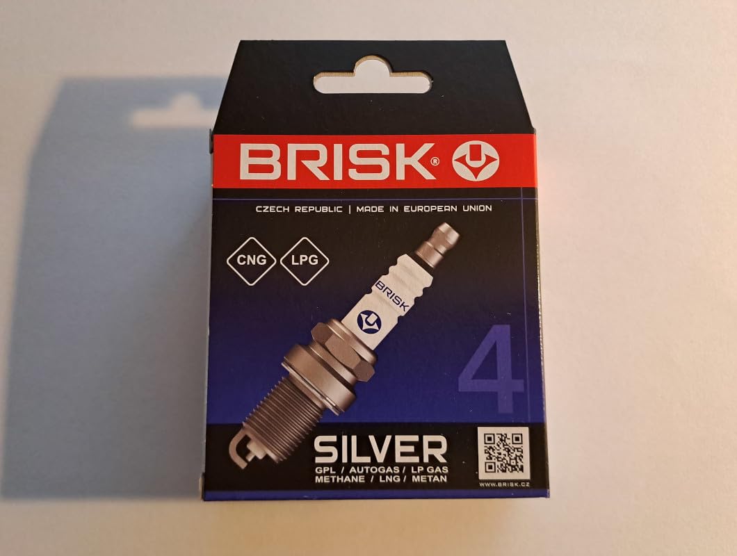BRISK Silver DR17YS-9 1463 Candele d'accensione Benzina GPL Metano, set di 4