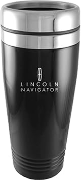 AU-TOMOTIVE GOLD Stainless Steel Travel Mug for Lincoln Navigator Black