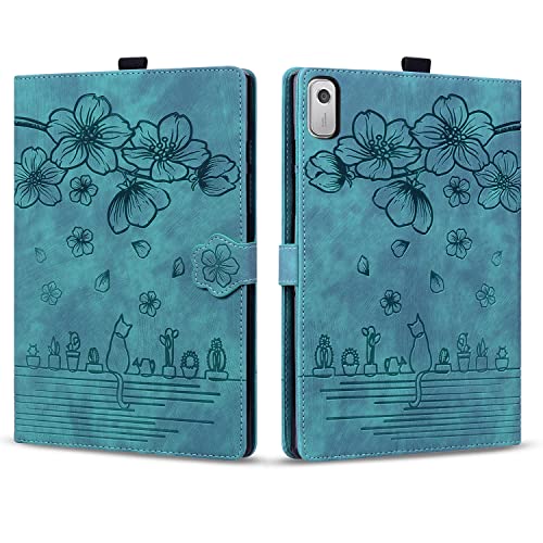 Rosbtib Case for Lenovo Tab M9 HD 9 Inch (TB-310FU) PU Leather Flip Case Stand TPU Cover Protective Case with Card Slot for Lenovo Tab M9 2023