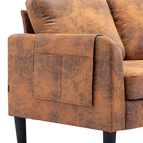 Biadnbz Convertible Sleeper Sectional Sofa 3-Seat L-Shape Pull Out Couch With Storage Chaise And Pocket For Living Room Apartment, Coffee #TOP4