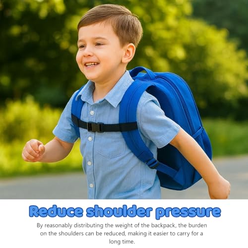 2 Stück Brustgurt Rucksack Kinder, Verstellbarer Brustgurt Rucksack, Rucksackriemen Nylon Mit Schnellverschluss, Rutschfester Gurtband Für Schultasche, für Joggen Wandern Außerhalb (Schwarz)