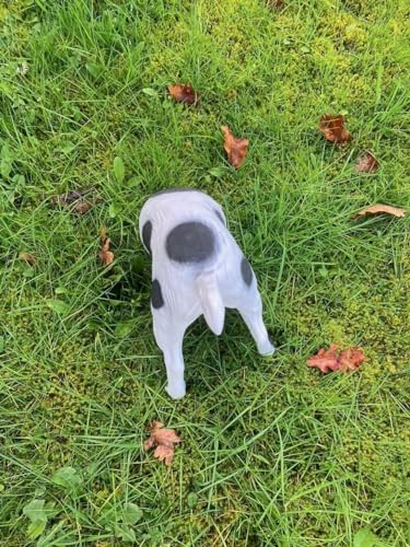 Hund Grabend Buddelnder halber Gartenfigur schwarz Figur Garten u. innen Deko