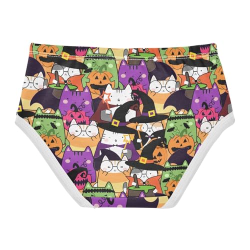 Little Girl Underwear Toddler Panties Kids Undies Halloween Cute Cat Soft Cotton Briefs 2T-8Y2