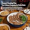 3-Pack Enamel Roasting & Baking Pan Set 10/12/14 Inch Round Cake Pans for Turkey Pizza Casseroles Desserts Oven& Dishwasher High Temperature Resistance Baking Dishes for Mom Wife Valentine's Day #5